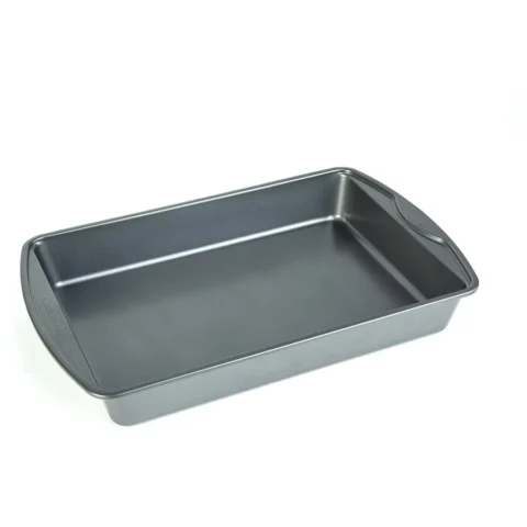 Bakers Secret Tava Cuptor S 38.6 x 24.2 x 5.3 cm Tava Antiaderenta Dreptunghiulara pentru Prajituri si Mancaruri