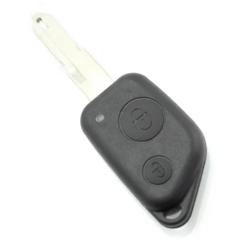 Carguard Carcasa pentru Cheie Citroen / Peugeot cu 2 Butoane fara Suport de Baterie Negru