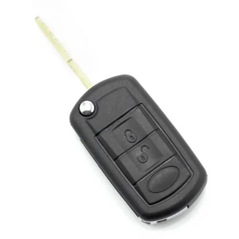 Carguard Carcasa pentru Cheie Land Rover Tip Briceag 3 Butoane Negru