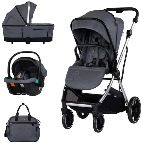 Chipolino Carucior Aurora 3 in 1 Charcoal