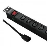 Qoltec Prelungitor 53997 8 prize 1.8m Black