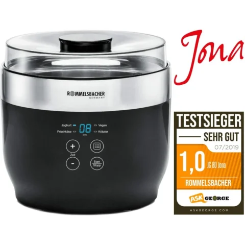 Rommelsbacher JG 80 Jona yoghurt maker (black / stainless steel)