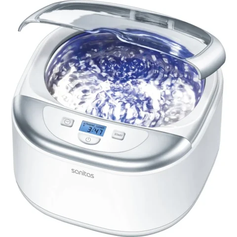 Sanitas SUR 42 ultrasonic cleaner (white/silver, 50 watts)