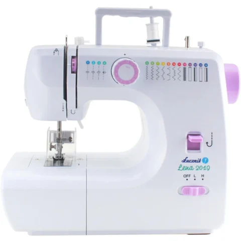 Lucznik Masina de Cusut Compacta LENA 2019 16 Cusaturi Alb