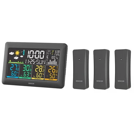 Sencor STATIE METEO 3 SENZORI WIRELESS SWS 6300