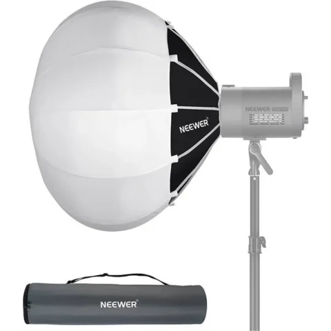 Neewer Accesoriu Camera Video Actiune Hexadecagon, LED, Unghi 360 grade, 65cm, Silver