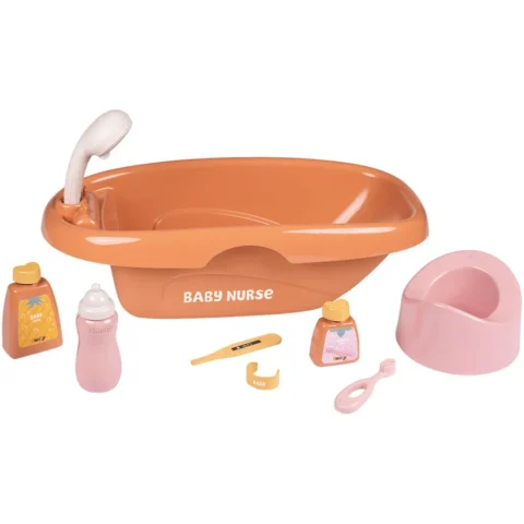 SMOBY Set Baby Nurse Cadita cu 8 accesorii +3 ani SMOBY Set Baby Nurse Cadita cu 8 accesorii +3 ani