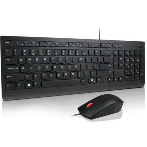 Lenovo Kit Tastatura si Mouse Essential Combo AI Layout US English cu Simbol Euro (103P) Negru