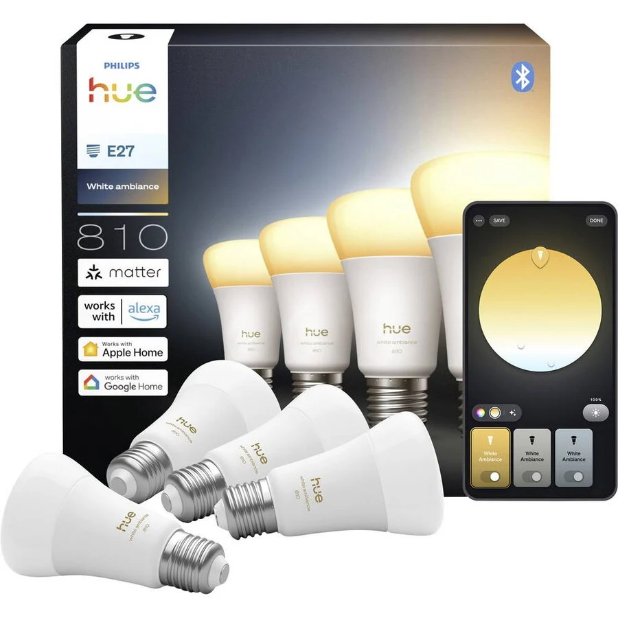 PHILIPS HUE Bec WA 810 A60 E27 4P EU