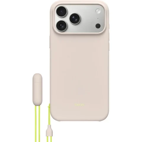 Apple GPS Beats Kickstand Case with MagSafe and Camera Control, beige, iPhone 17 Pro Max