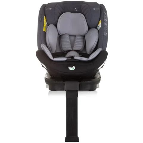 Chipolino Scaun Auto Copii Tourino I-Size 40-150CM cu Sistem Isofix 0 – 12 Ani Maxim 36KG Gri Mix
