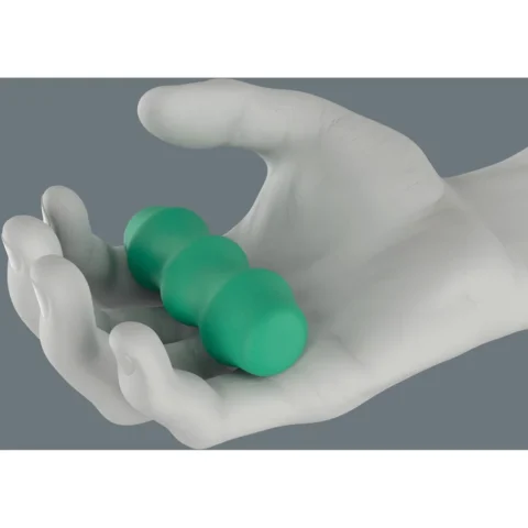 Wera 837 i RA Kraftform Compact VDE hand holder with ratchet function, screwdriver red/yellow, for VDE interchangeable blades