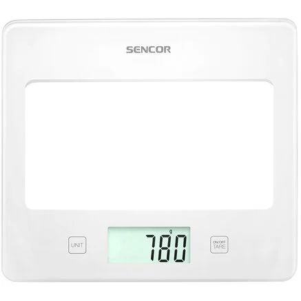 Generic CANTAR BUCATARIE STICLA SECURIZATA ALB SENCOR