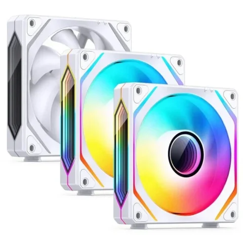 Jonsbo Ventilator ZL-120W PWM ARGB 3Pack 120mm Alb