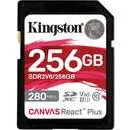 Kingston Memorie USB 256GB SDXC CANVAS REACT PLUS U3/UHS-II 280R/150W V60 FULL HD/4K