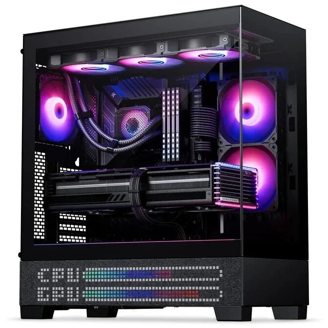 PHANTEKS Carcasa Midi-Tower E-ATX Tempered Glass Matrix LED Negru