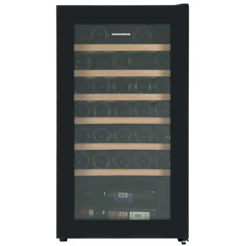 Heinner Racitor de Vinuri HRV-A85DRL34 Capacitate Totala 85L Negru