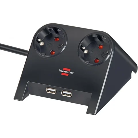 Brennenstuhl GPS Desktop-Power USB-Charger – 2x USB – 1.8m – 2100 mAh