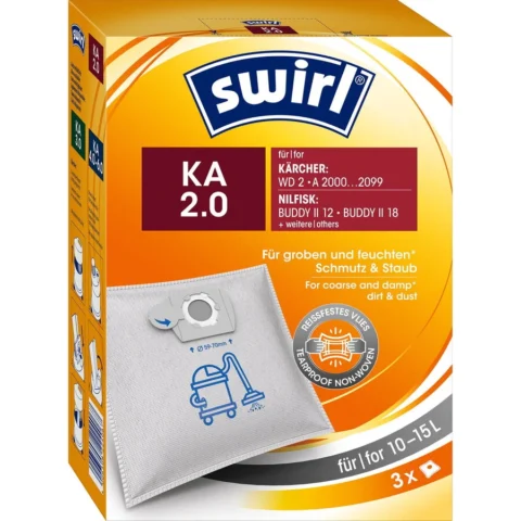 Melitta vacuum cleaner bags KA 2.0 Kärcher/Nilfisk (10-15 liters)