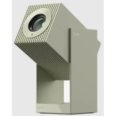 Wanbo Videoproiector Portabil Cube 2 Pro 1920 x 1080 500 Lumeni Android 11 Verde Beige