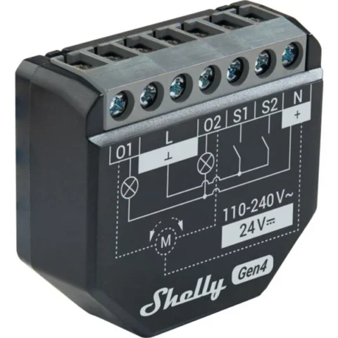 Shelly 2PM Gen4 (black, pack of 2)