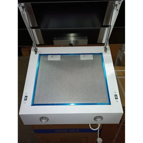 Tornado Hota Decorativa Resigilat Megas 1200 (90) 1 Motor Turbo 4 Viteze Lumina LED Latime 90CM Clasa A Alb