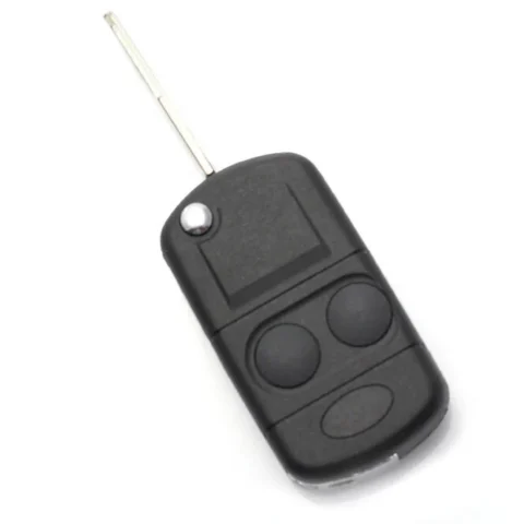 Carguard Carcasa pentru Cheie Land Rover Tip Briceag cu 2 Butoane cu Pregatire pentru Chip Negru