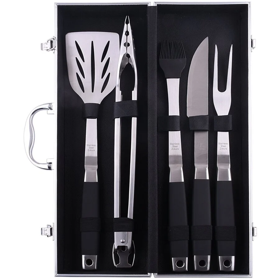 Zokura Set Ustensile pentru Gratar Z1195 6 Piese Inox
