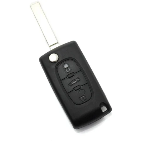 Carguard Carcasa pentru Cheie Citroen / Peugeot 307 Tip Briceag cu 3 Butoane Lama VA2-SH3 fara Suport Baterie Buton Portbagaj Negru Carguard Carcasa pentru Cheie Citroen / Peugeot 307 Tip Briceag cu 3 Butoane Lama VA2-SH3 fara Suport Baterie Buton Portbagaj Negru
