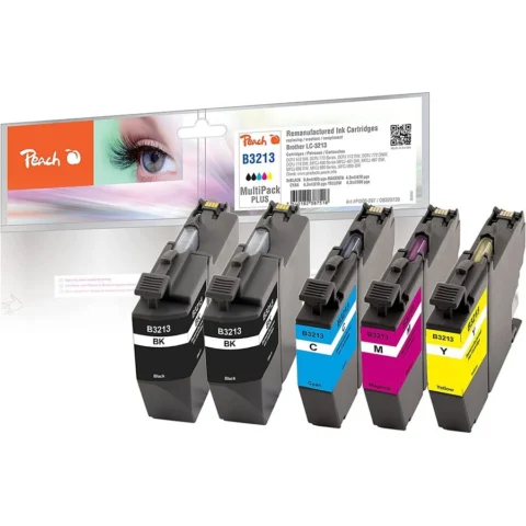 Peach Consumabil Ink Economy Pack Plus PI500-267 (compatible with Brother LC-3213)