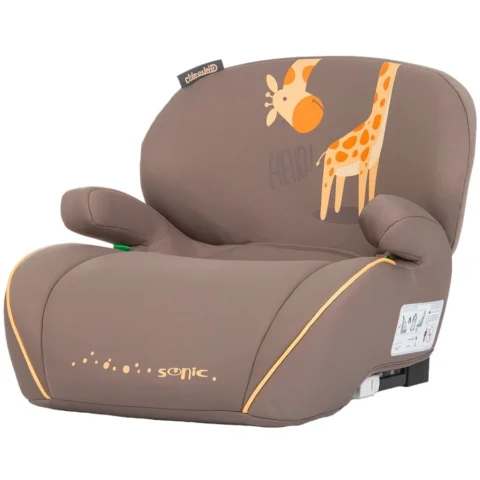 Chipolino Inaltator Auto Sonic I-Size 125-150 cm cu Sistem Isofix Testat ADAC Giraffe