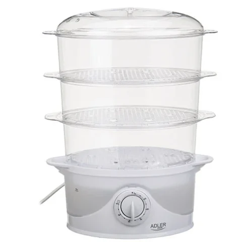 Adler Aparat de Gatit cu Aburi AD 633 Capacitate 9L 800W Alb