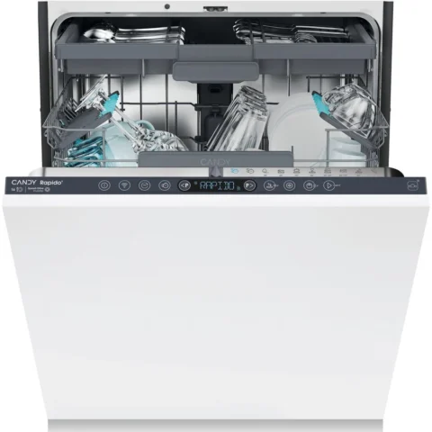 Candy Masina de Spalat Vase Incorporabila Rapido CS 6B0S3PSA 16 Seturi 10 Programe WiFi Control Aplicatie Motor Speed-Drive Inverter 60CM Clasa B Alb