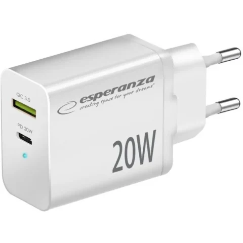 Esperanza Incarcator EZC105W 20W Alb