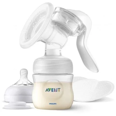 Philips-Avent Pompa de San Manuala cu Biberon SCF430/10 Pentru Hranire Naturala Alb