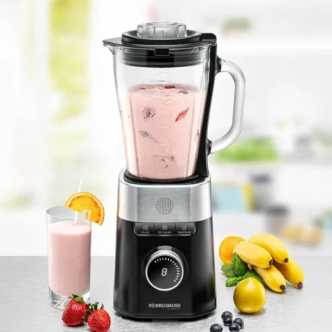 Rommelsbacher Mixer MX 1260 stand mixer, black/stainless steel, 1200 watts, 1.5 liters