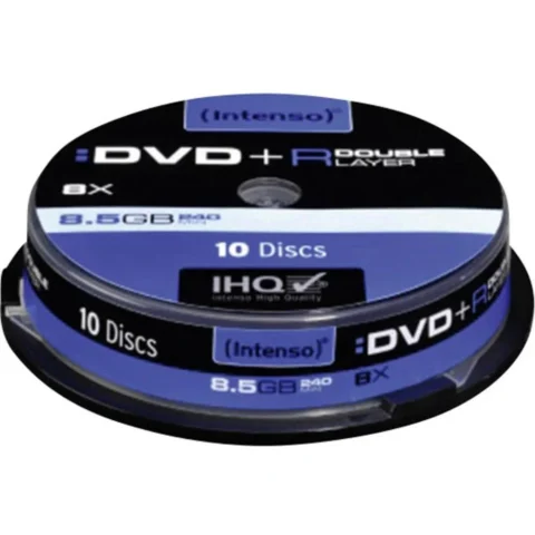Intenso Mediu optic DVD-R 8.5GB 8x 10 bucati