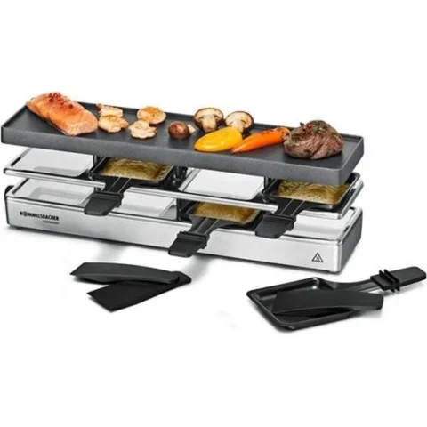 Rommelsbacher Gratar electric Fun for four RC 800, raclette (silver)