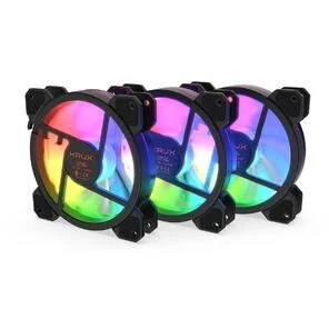 Krux Ventilator Lunar ARGB KIT 3x 120mm Negru