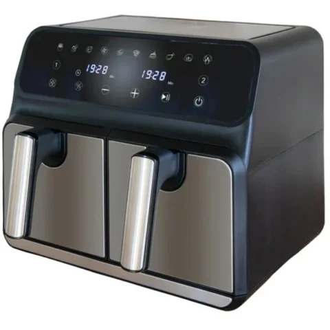 Unold Friteuza hot air fryer double chamber Twin Zone (black, 1,700 watts)