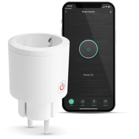 Delight Priza Inteligenta WiFi cu Contor Consum 16A 3680W Alexa Google Siri IFTTT Tuya Priza Slovaca Alb
