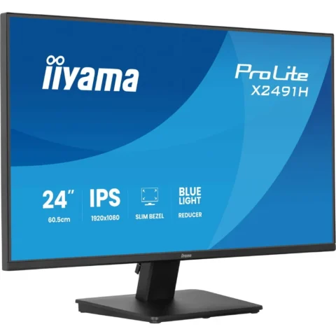 Iiyama Monitor 23.8inch ULTRA THIN IPS PANEL 1920X1080 Negru