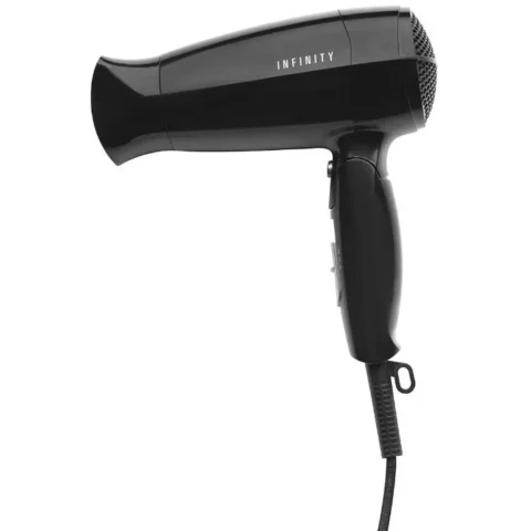 MELISSA Uscator de Par 1600W 2 Viteze 2 Trepe de Caldura Pliabil Negru