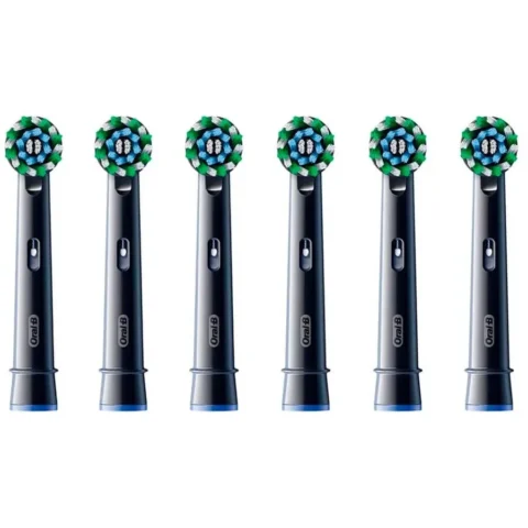 Oral-B Pro Cross Action Brush Heads 6-Pack Black