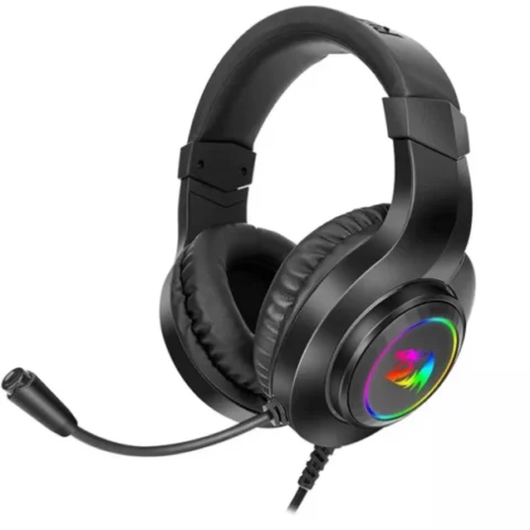 Redragon Casti Gaming Hylas USB Iluminare RGB Negre