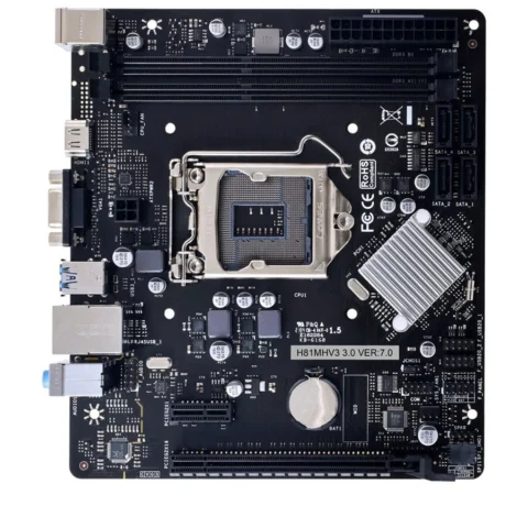Biostar Placa de Baza H81MHV3 3.0 H81 Intel H81 LGA 1150 micro ATX